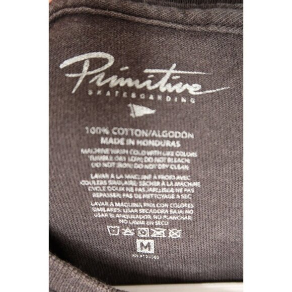 Primitive Stadium T-Shirt Size Medium Black Logo Skateboard Streetwear Medium - Picture 7 of 7